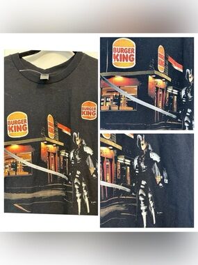 Sephiroth Final Fantasy VII 7 x Burger King Short Sleeve Gildan Parody T Shirt